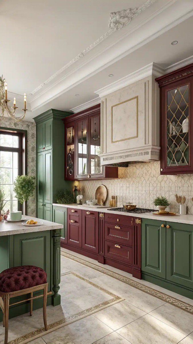 19 Green And Burgundy Kitchen Ideas That Are Trending Now 5 image 599