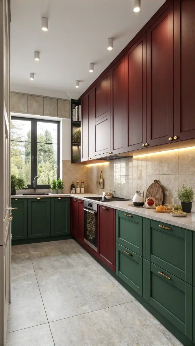 19 Green And Burgundy Kitchen Ideas That Are Trending Now 6 image 600
