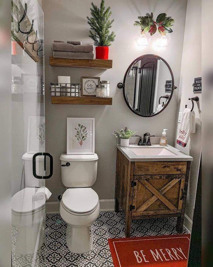 10 Elegant Neutral Christmas Bathroom Decor You’ll Adore 10 image 717