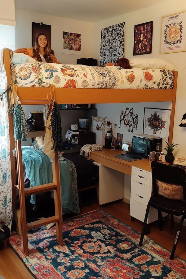 25 Lofted Bed Ideas: Elevate Your Dorm Room to New Heights 3 image 839