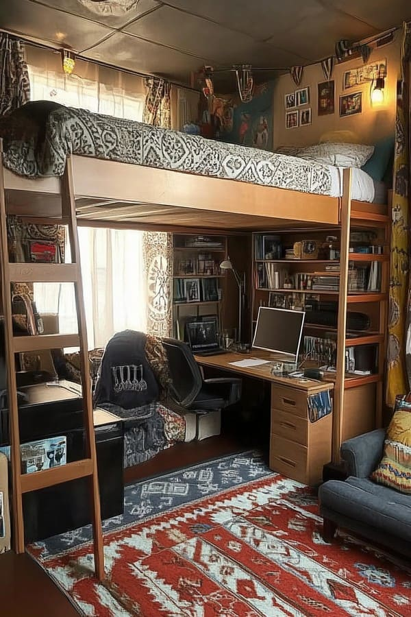 25 Lofted Bed Ideas: Elevate Your Dorm Room to New Heights 9 image 845