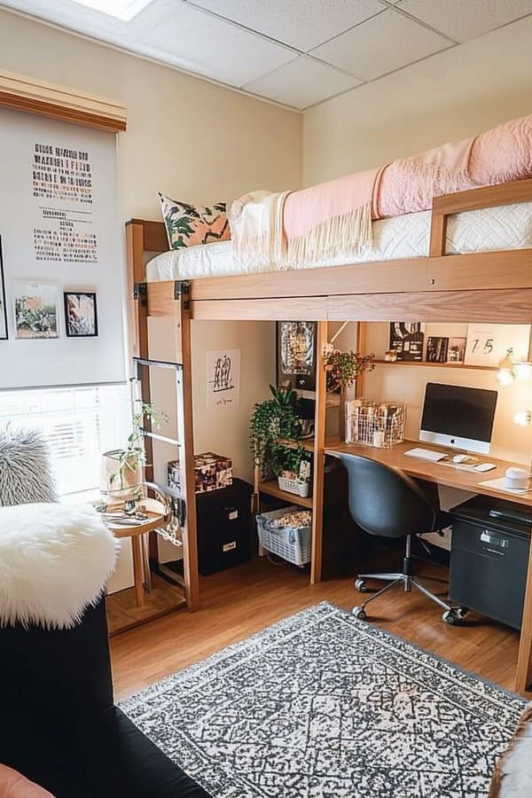 25 Lofted Bed Ideas: Elevate Your Dorm Room to New Heights 13 image 849