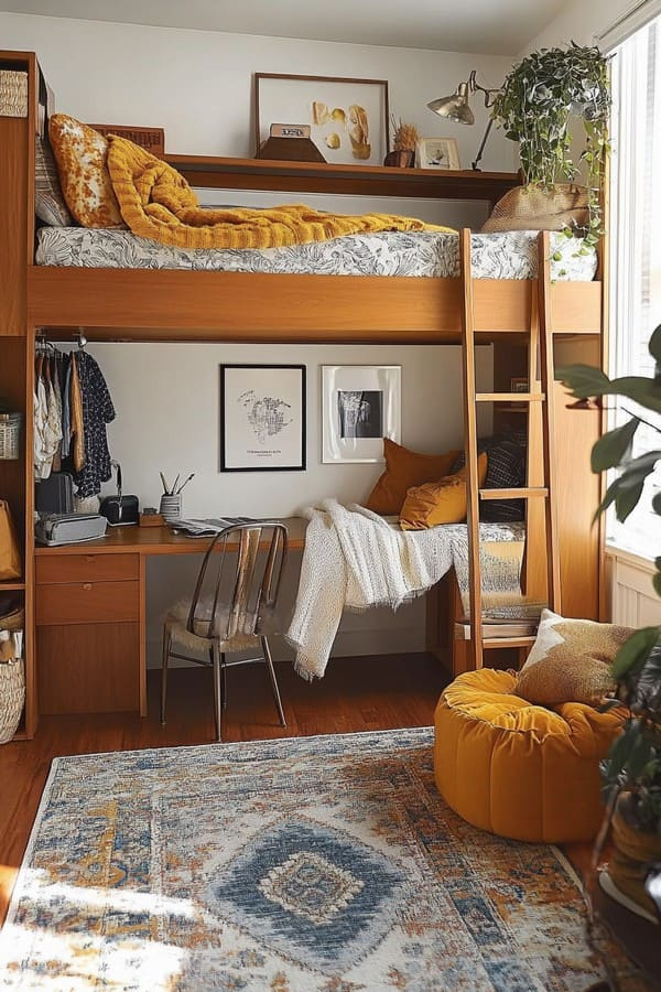 25 Lofted Bed Ideas: Elevate Your Dorm Room to New Heights 17 image 853