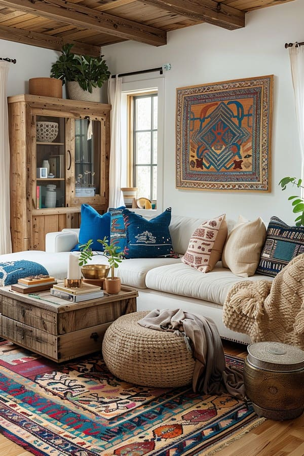 Boho Living Room Ideas to Elevate Your Eclectic Style 6 image 148