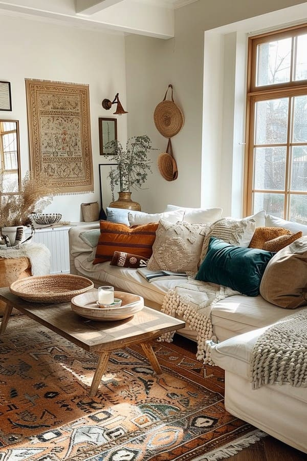 Boho Living Room Ideas to Elevate Your Eclectic Style 8 image 150