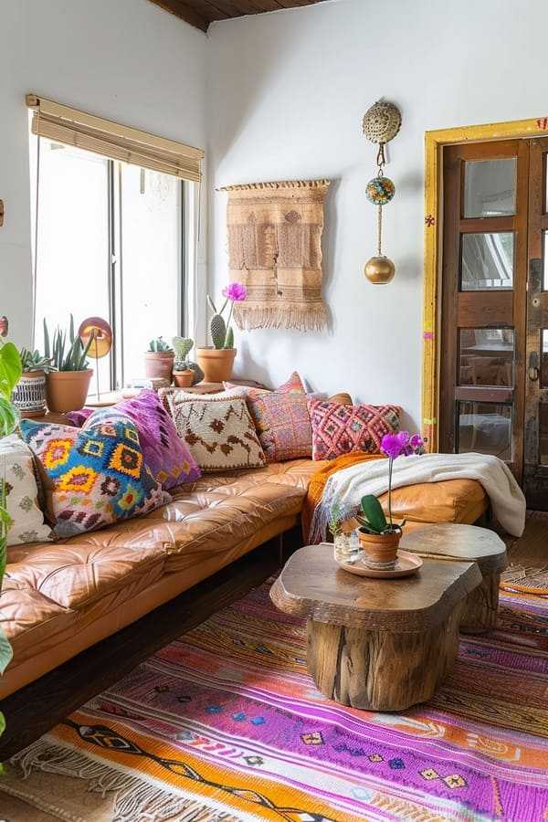 Boho Living Room Ideas to Elevate Your Eclectic Style 10 image 152