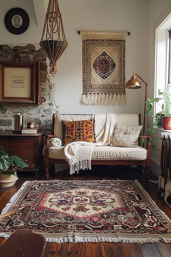 Boho Living Room Ideas to Elevate Your Eclectic Style 12 image 154
