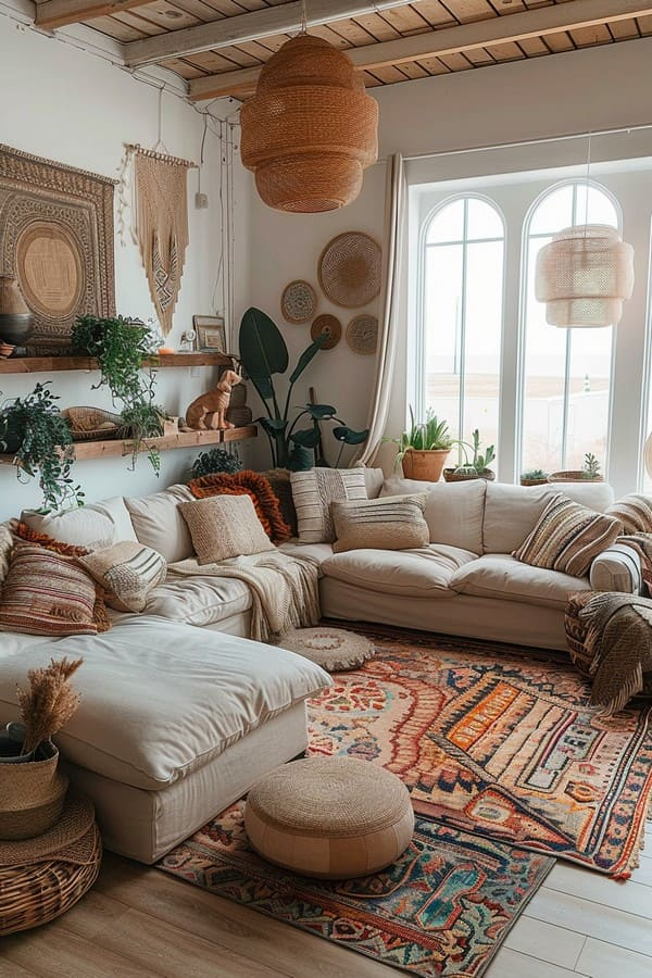 Boho Living Room Ideas to Elevate Your Eclectic Style 13 image 155