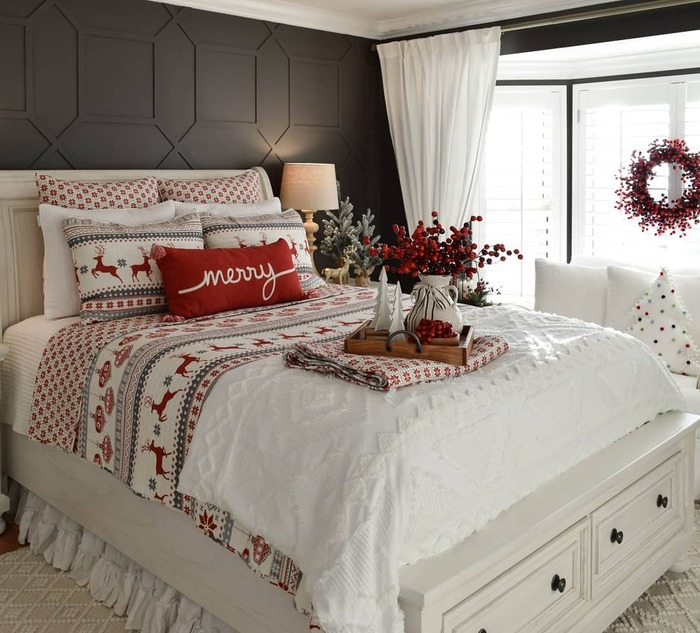 16 White Christmas Bedroom Decor That Feels Pure Magic 6 image 31