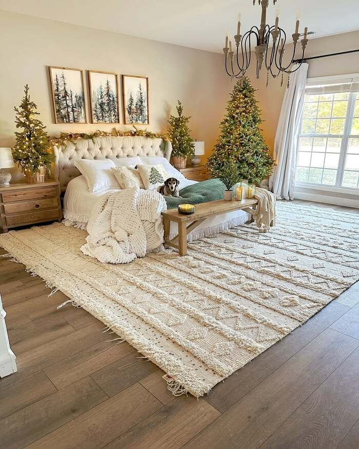16 White Christmas Bedroom Decor That Feels Pure Magic 15 image 40
