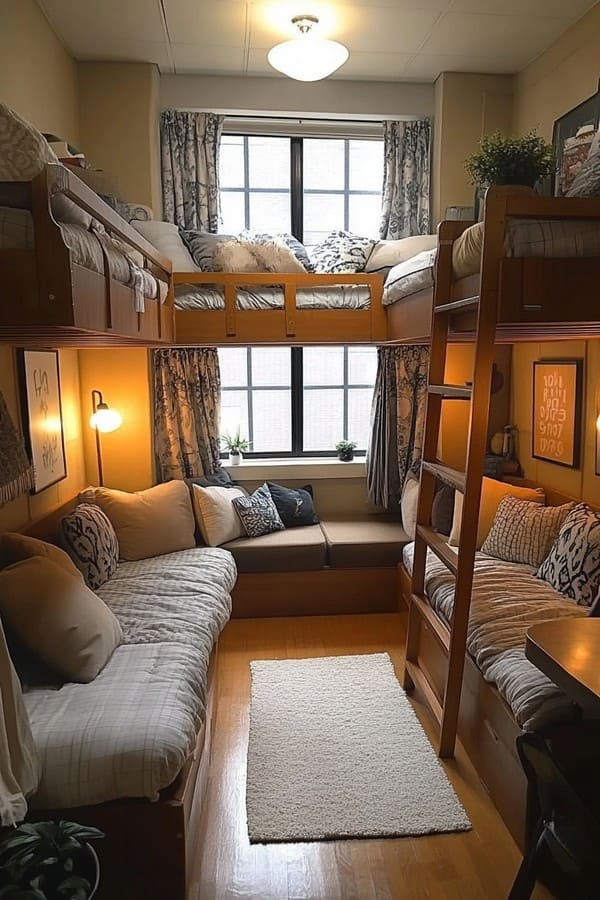 20 Triple Dorm Room Ideas for Maximum Comfort 2 image 43