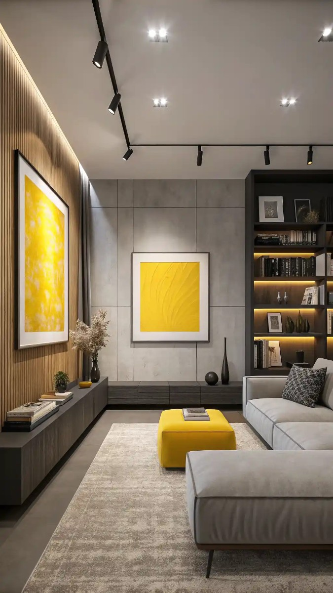 12 Living Room Design Yellow And Grey Ideas 10 image 92