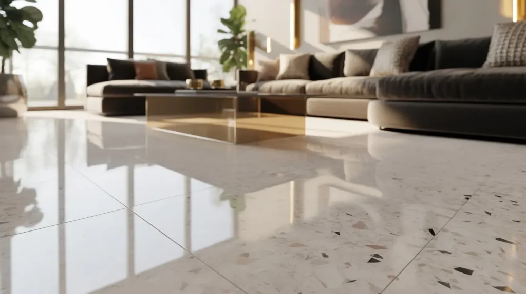 Stylish Terrazzo Flooring Living Room Trendy Ideas 5 Flooring Living Room
