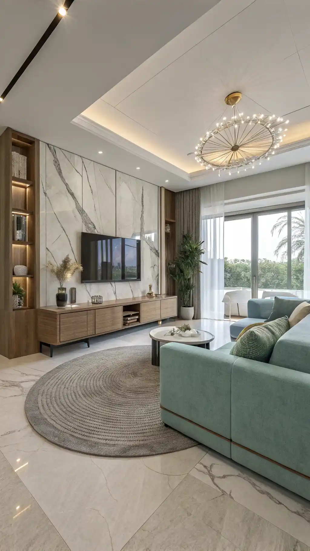 21 White Marble Tiles for Living Room: Elevate Your Space 21 image 19