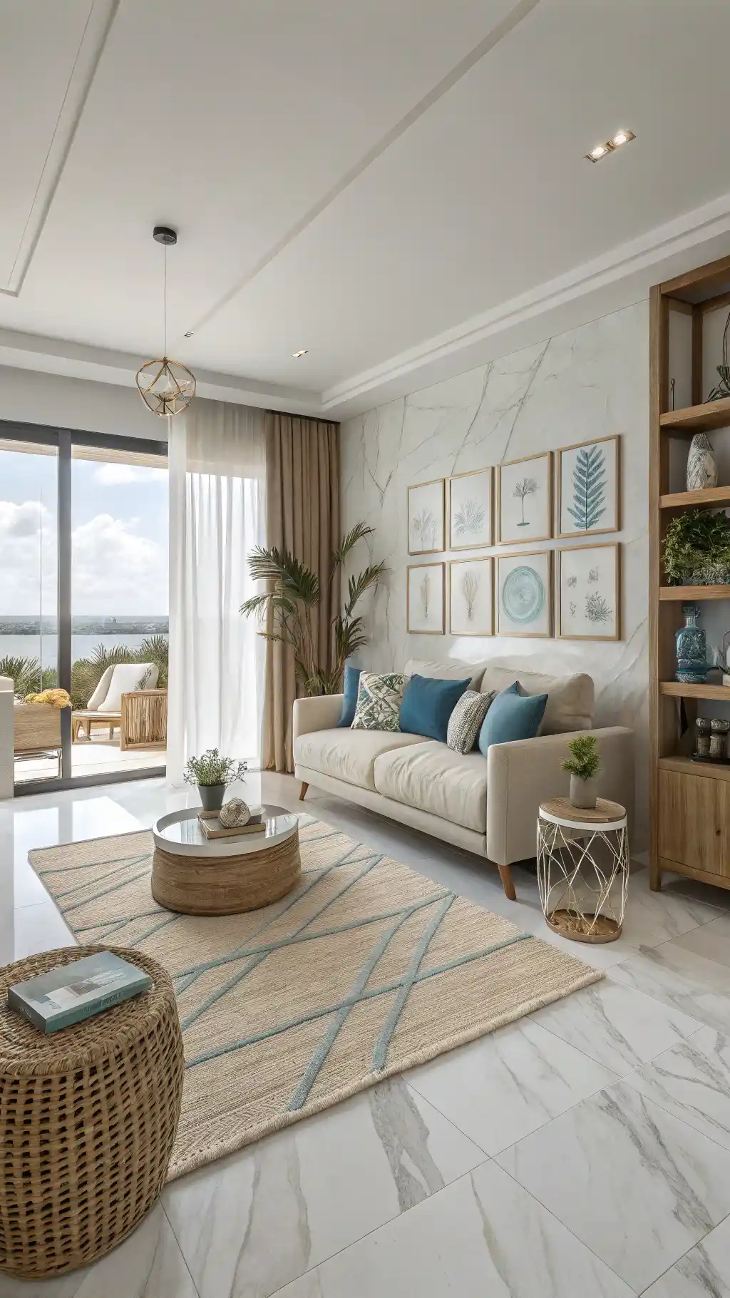 21 White Marble Tiles for Living Room: Elevate Your Space 17 image 21