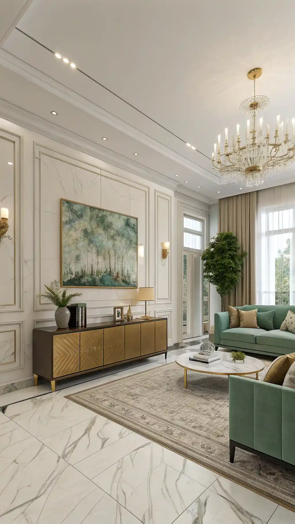 21 White Marble Tiles for Living Room: Elevate Your Space 8 image 6