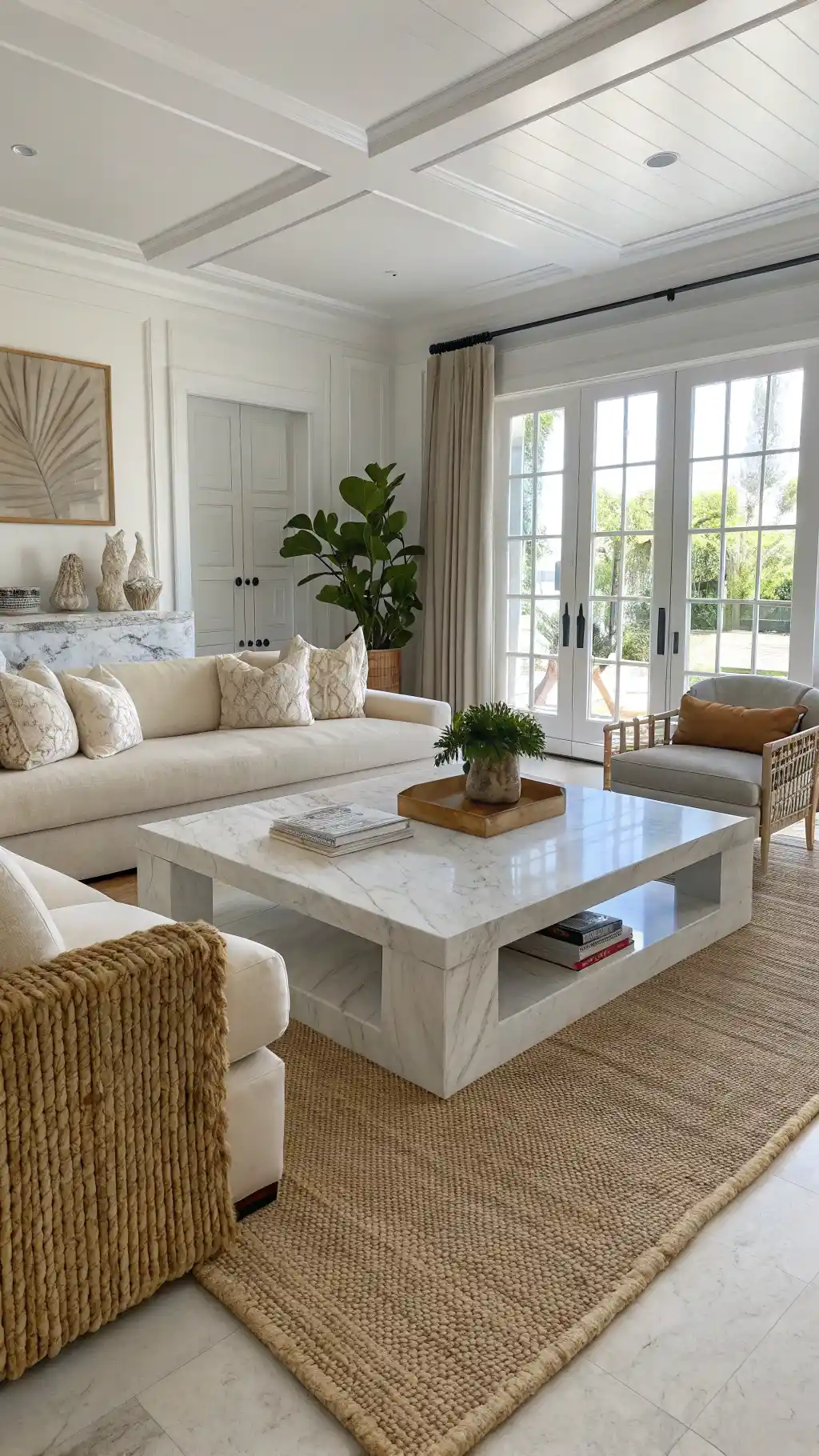 21 White Marble Tiles for Living Room: Elevate Your Space 10 image 8